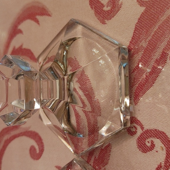 Clear Glass Candle Holders Accents Set 3